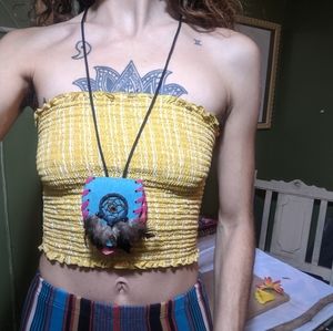 Primitive & colorful necklace pouch